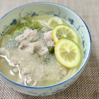 鶏ガラのサッパリみぞれうどん